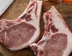 Cotes de porc kintoa aop 4x250g env. - 1kg - OTEIZA